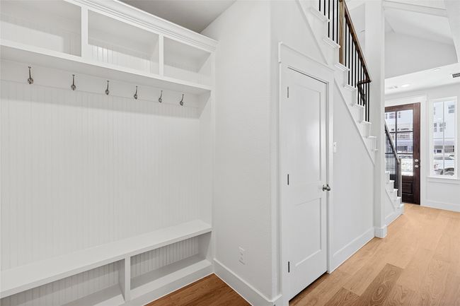Mudroom featuring light wood-type flooring | Image 17