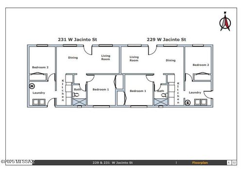 229 & 231 W Jacinto St, Tucson, AZ, 85705-4434 | Card Image