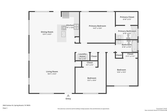 2942 Contour Dr, House other with 3 bedrooms, 2 bathrooms and null parking in Spring Branch TX | Image 24