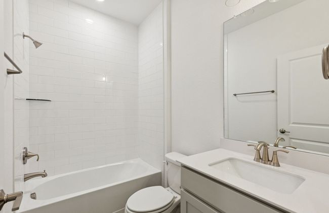 Upgraded secondary bath with elegant finishes *Real home pictured | Image 14