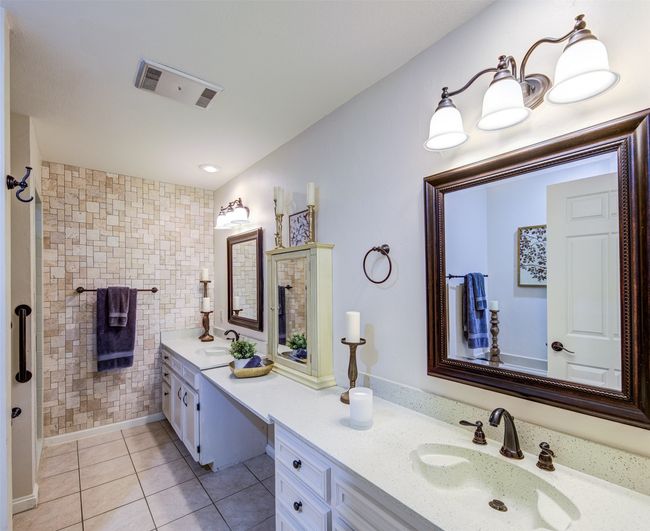 Full bathroom featuring double vanity and tile patterned flooring | Image 20