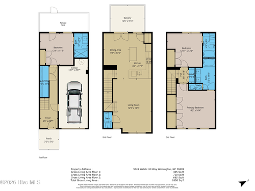 3649 Watch Hill Way, Wilmington, NC, 28409-8010 | Card Image