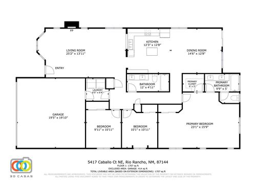 5417 Caballo Ct Ne, Rio Rancho, NM, 87144-0579 | Card Image