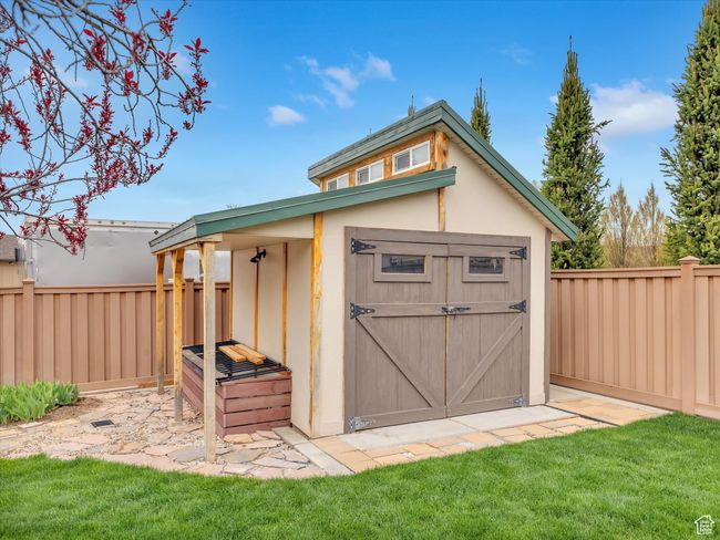 View of shed with fence private yard | Image 47