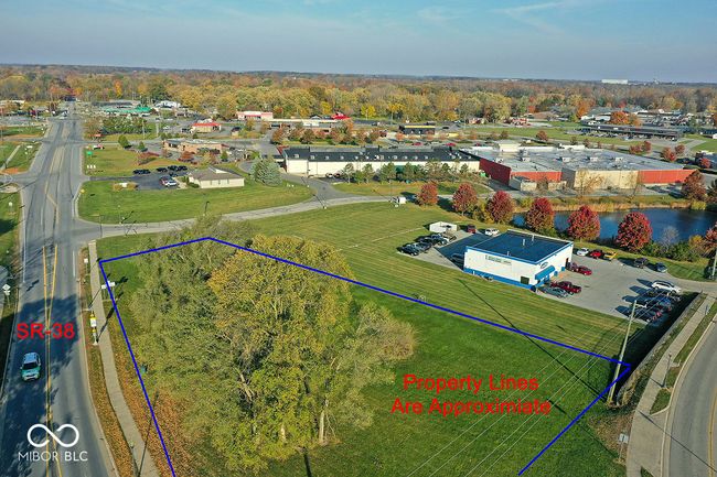 aerial overview of property's location with property parcel outlined | Image 4