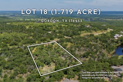 lot 18 Canyon Lake Road, Gordon, TX, 76453 | Card Image