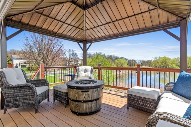 Low maintenance deck overlooking pond | Image 7