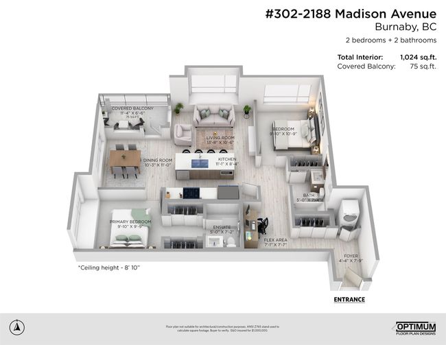 302 - 2188 Madison Avenue, Condo with 2 bedrooms, 2 bathrooms and 2 parking in Burnaby BC | Image 21