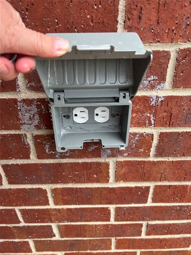 Outdoor outlet at front door | Image 36