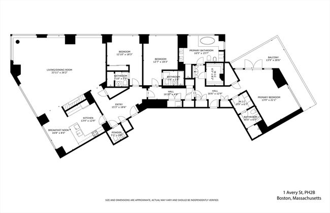 PH2B - 1 Avery St, Condo with 3 bedrooms, 5 bathrooms and null parking in Boston MA | Image 40