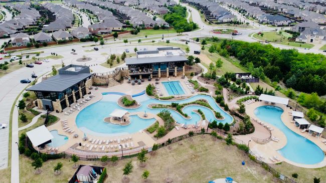 Aerial view of community amenity center and pool | Image 34