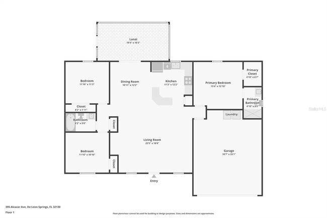 395 Alcazar Ave, House other with 3 bedrooms, 2 bathrooms and null parking in DE LEON SPRINGS FL | Image 6