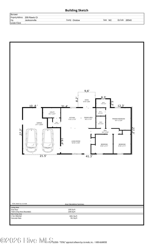 209 Rawls Ct, Jacksonville, NC, 28540-3035 | Card Image