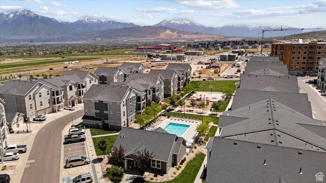 Bird's eye view of mountains and a pool area | Image 25