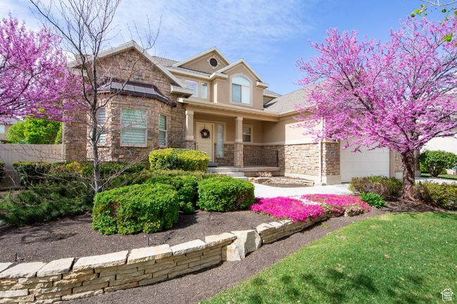 Front photo in spring with trees blooming | Image 4