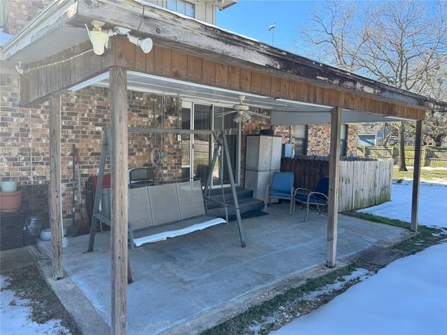 View of snow covered patio | Image 4