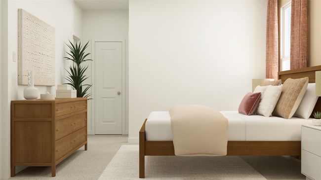 Bedroom featuring light colored carpet and baseboards | Image 24