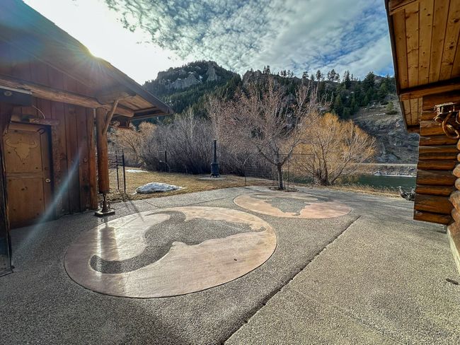View of patio with a mountain view | Image 45