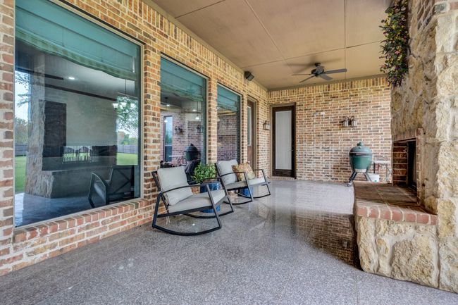 View of patio / terrace & fireplace | Image 37