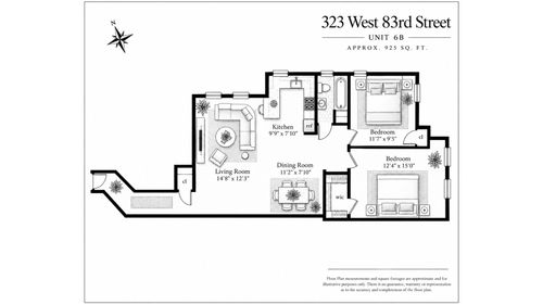 6b-323 W 83rd Street, New York City, NY, 10024 | Card Image