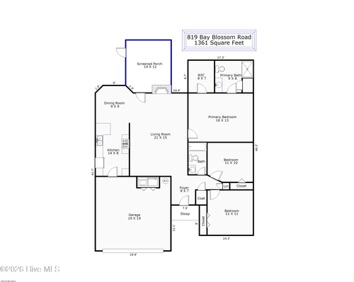 819 Bay Blossom Dr, Wilmington, NC, 28411-8496 | Card Image