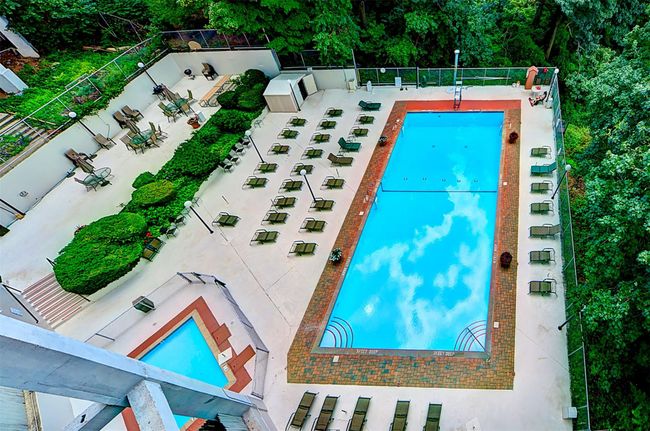 Bird's eye view of a pool area | Image 12