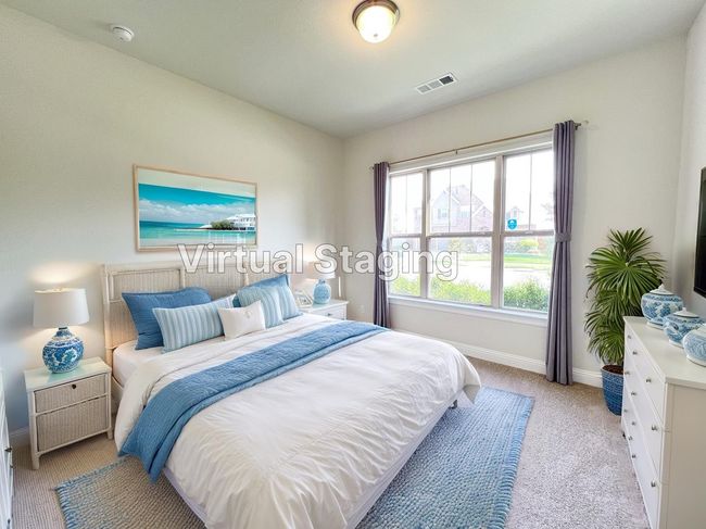 Bedroom featuring light carpet and baseboards | Image 13