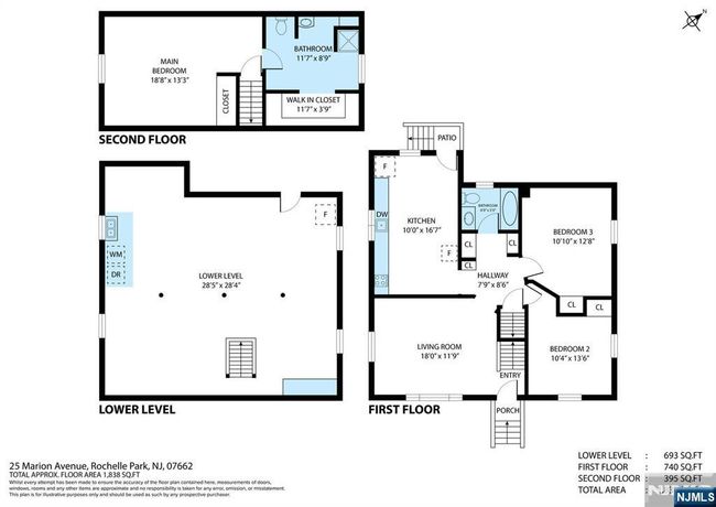 25 Marion Ave, House other with 3 bedrooms, 3 bathrooms and null parking in Rochelle Park NJ | Image 37