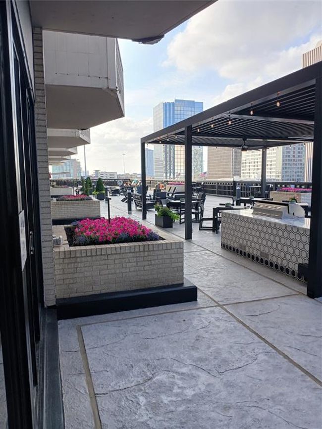 Looking down the deck toward the pool - As seen from living room door | Image 32