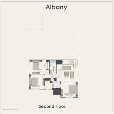 Pulte Homes, Albany floor​​‌​​​​‌​​‌‌​‌‌​​​‌‌​​‌‌​‌​​​​​‌ plan | Image 3