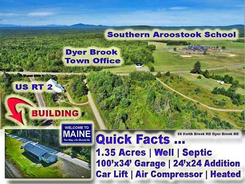 56 Keith Brook Road, Dyer Brook, ME, 04747 | Card Image
