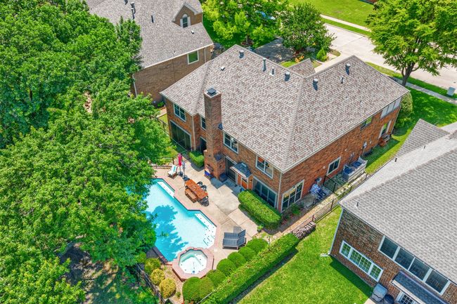 View from above of property featuring a pool area | Image 36
