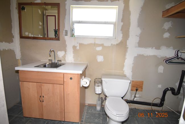 Bathroom located in large exterior building | Image 63