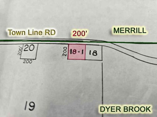 18 Town Line Road, Dyer Brook, ME, 04747 | Card Image