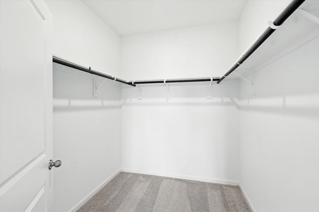 Spacious closet featuring light carpet | Image 13