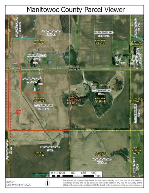 Lt 2 Middle Road, Manitowoc Rapids, WI, 54220 | Card Image
