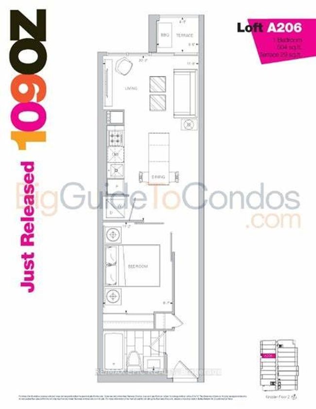 305 - 109 Ossington Ave, Condo with 1 bedrooms, 1 bathrooms and null parking in Toronto ON | Image 15