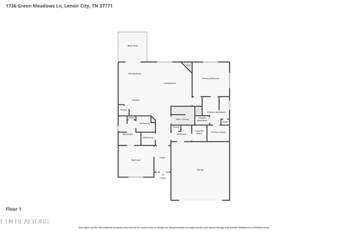 1736 Green Meadows Ln, Lenoir City, TN, 37771-8283 | Card Image