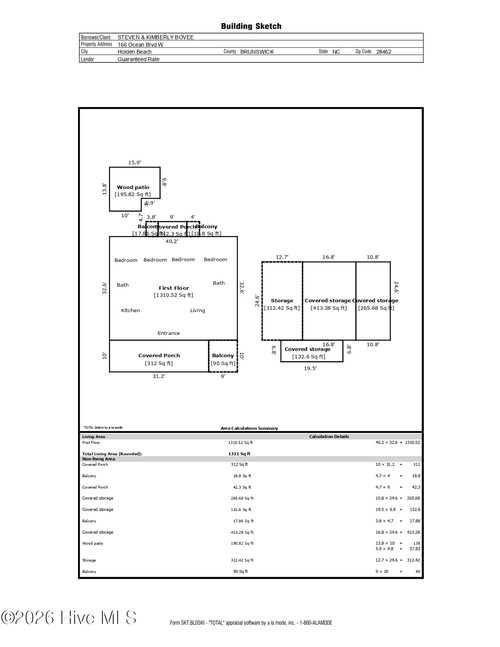 166 Ocean Blvd W, Holden Beach, NC, 28462-5027 | Card Image