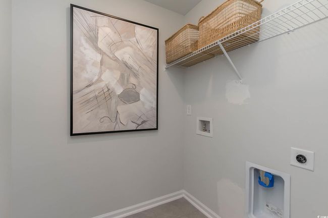 Laundry room with hookup for an electric dryer, laundry area, baseboards, and washer hookup | Image 18