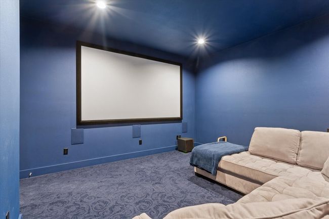 Cinema with carpet flooring, baseboards, and recessed lighting | Image 33