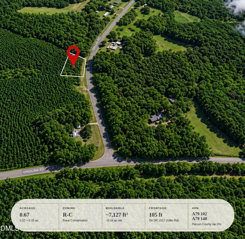 00-00 Gillis Road, Roxboro, NC, 27574 | Card Image