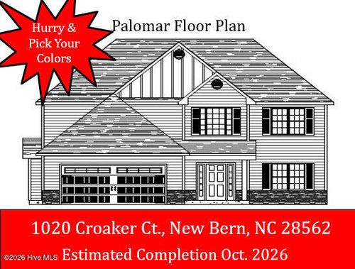 1020 Croaker Court, New Bern, NC, 28562 | Card Image