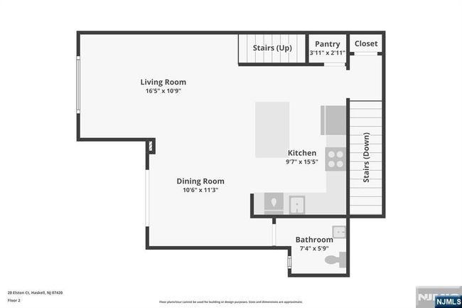 28 Elston Ct, Townhouse with 2 bedrooms, 3 bathrooms and null parking in Haskell NJ | Image 36