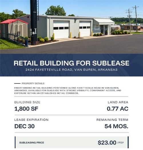 2424 Fayetteville Rd, Van Buren, AR, 72956-6520 | Card Image