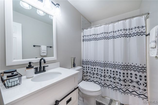 Hall bath with updated vanity | Image 14