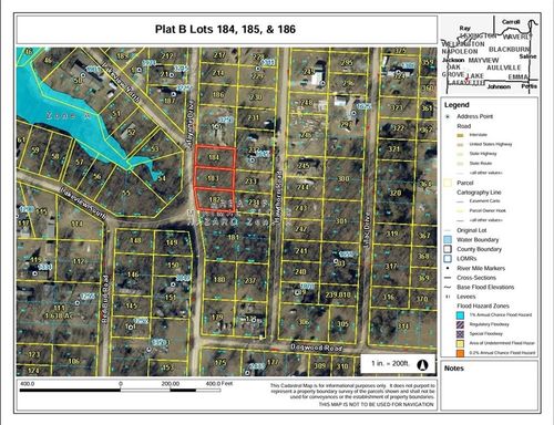 Plat B Lot 184, 185&186 Lafayette Drive, Odessa, MO, 64076 | Card Image