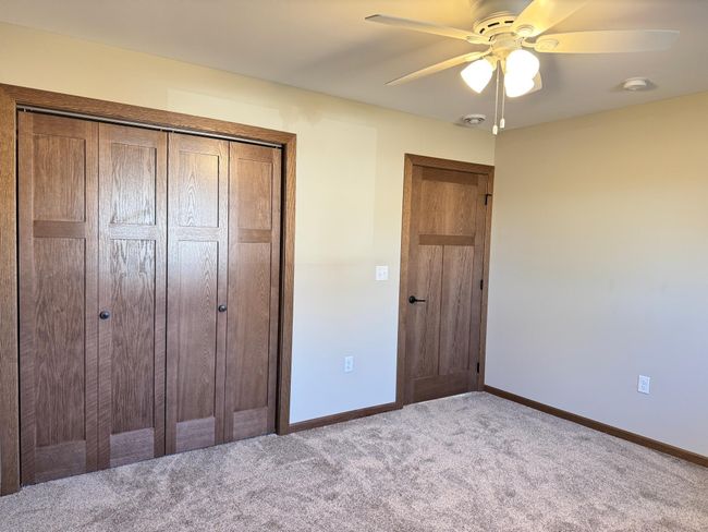 Gorgeous 3-panel are solid, rich walnut color. | Image 13