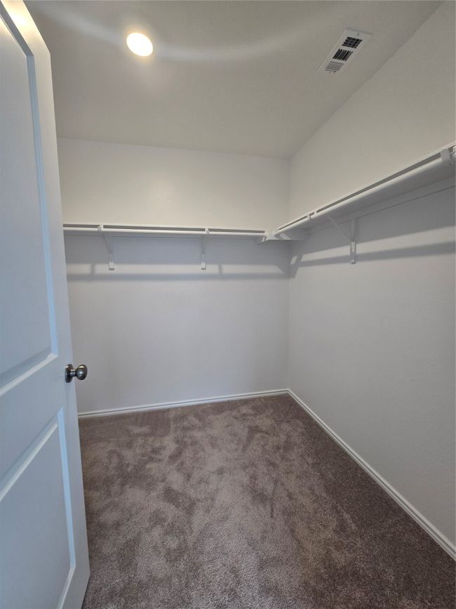 Spacious closet featuring carpet | Image 17