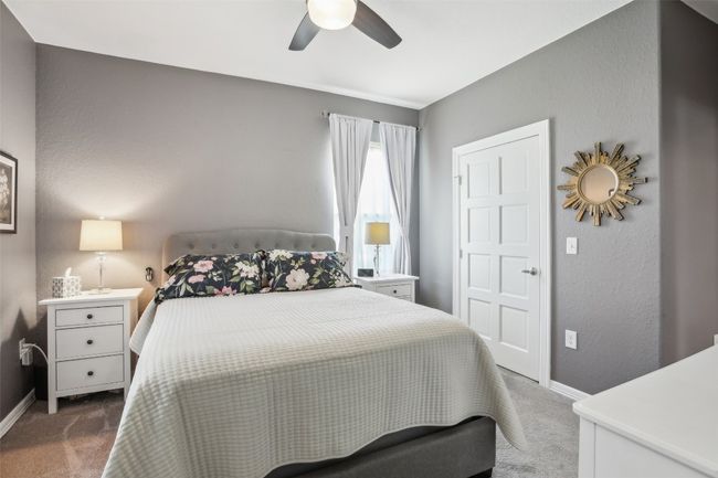 Primary Bedroom, Carpeted, with baseboards and a ceiling fan | Image 23